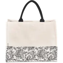 Okiyo Hana Printed Cotton Tote Front
